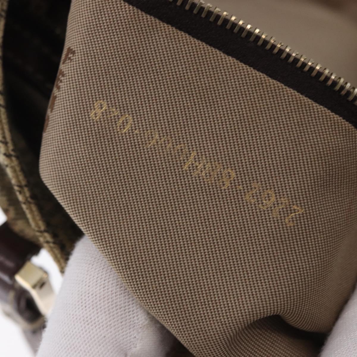 FENDI Zucchino Canvas Tote Bag Beige Auth 203802