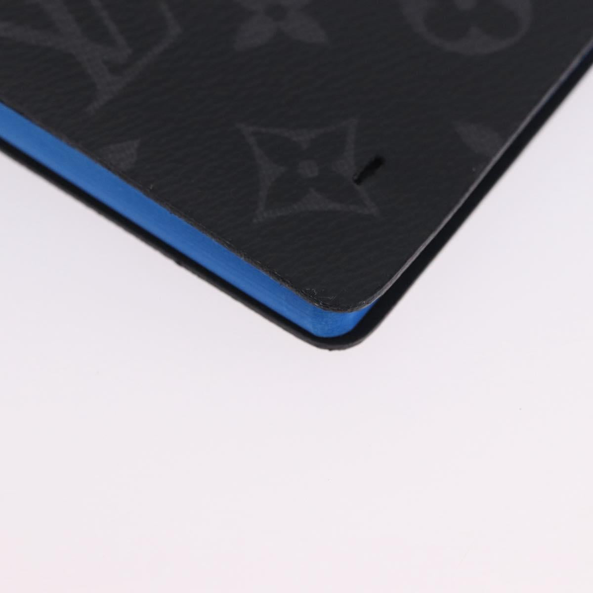 LOUIS VUITTON Monogram Eclipse Notebook Black LV Auth 203803