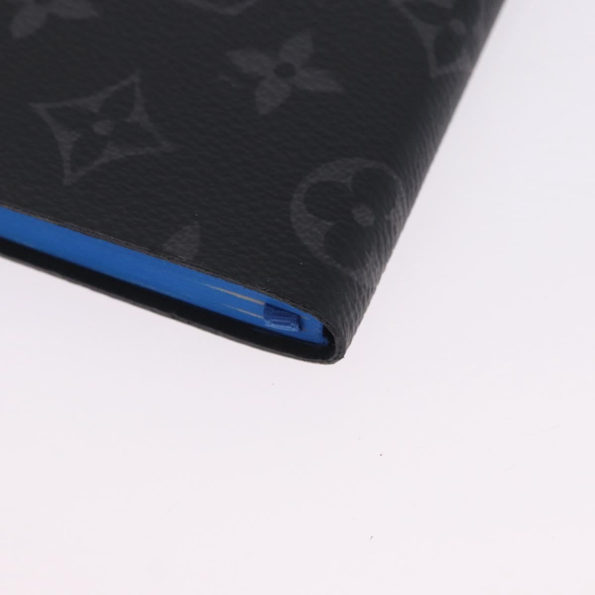 LOUIS VUITTON Monogram Eclipse Notebook Black LV Auth 203803
