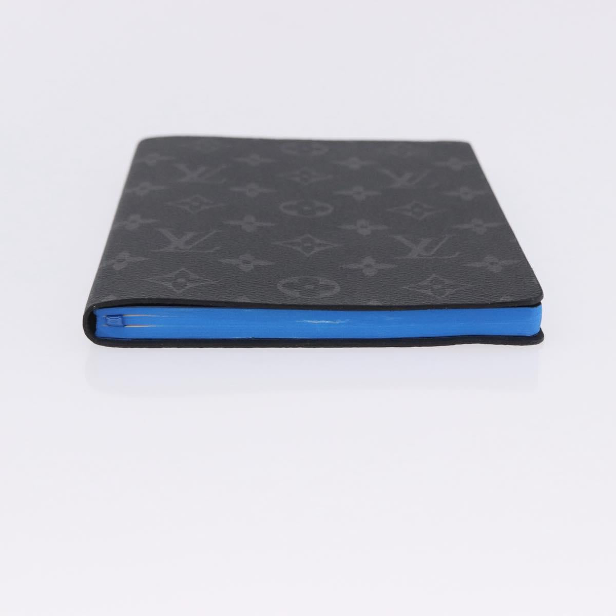 LOUIS VUITTON Monogram Eclipse Notebook Black LV Auth 203803