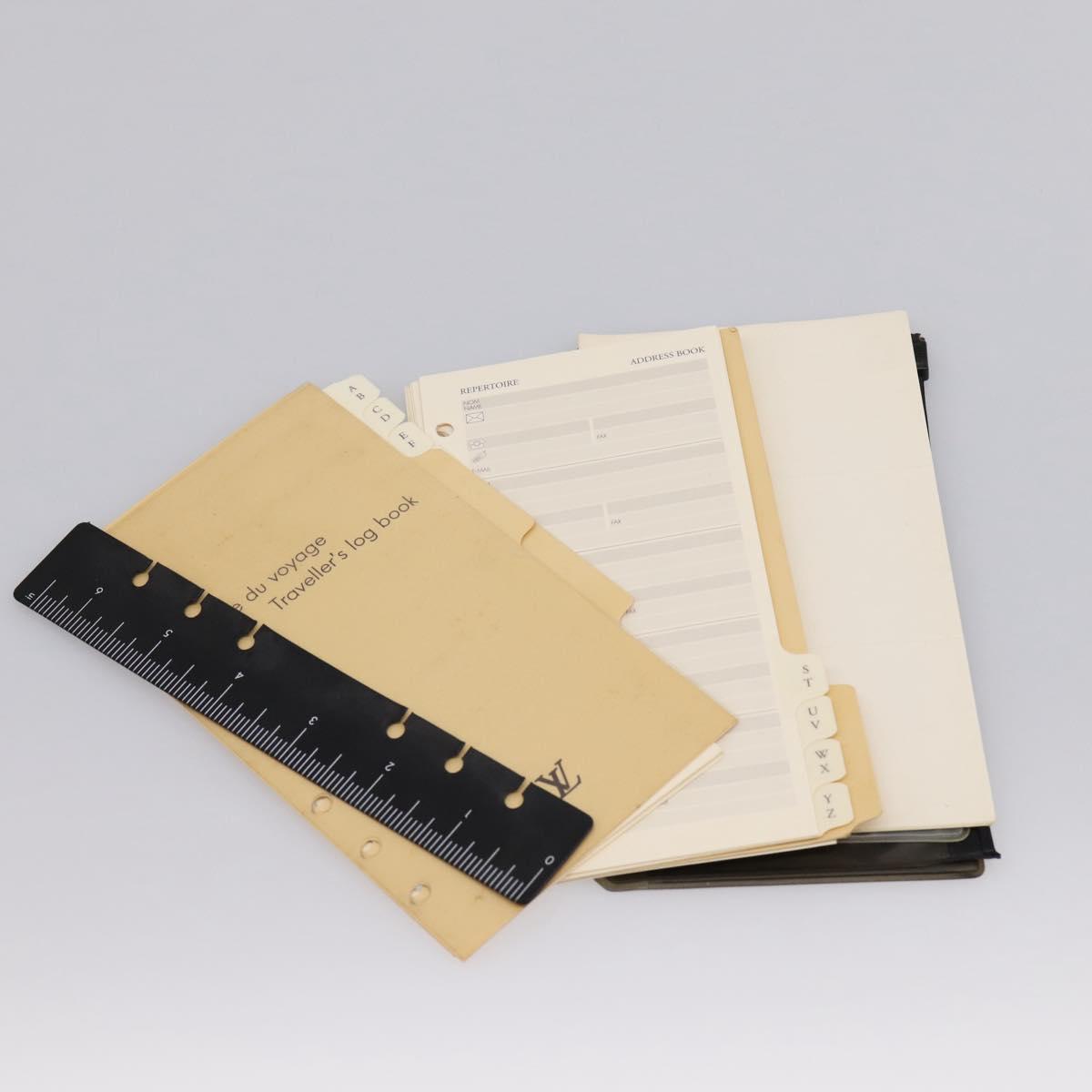 LOUIS VUITTON Epi Agenda MM Day Planner Cover Blue R20055 LV Auth 203811