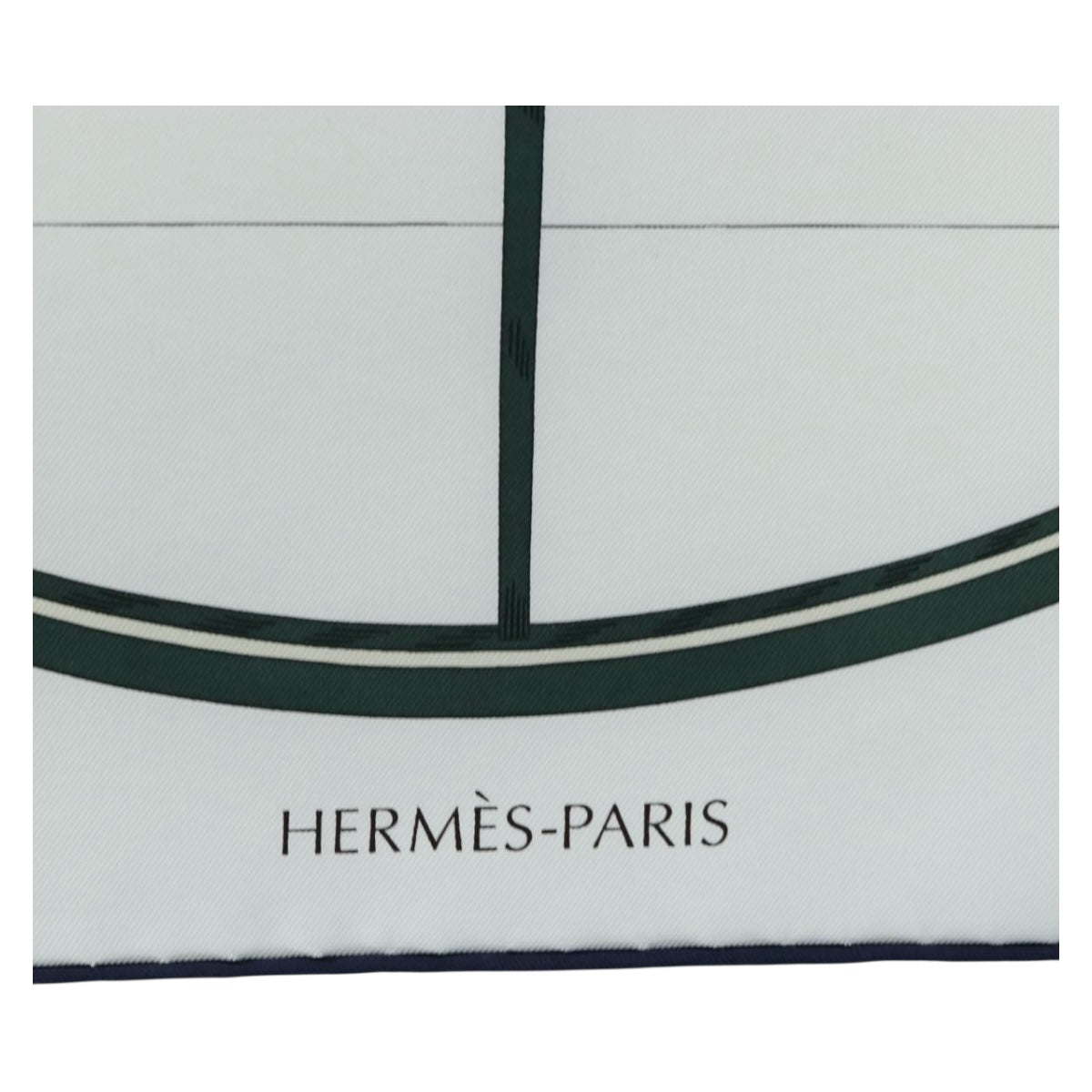HERMES Carre 90 Scarf Silk Green Auth 203817M