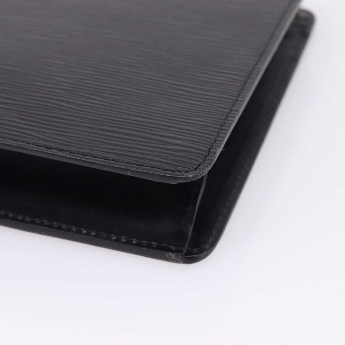 LOUIS VUITTON Epi Pochette Homme Clutch Bag Black M52522 LV Auth 203818A