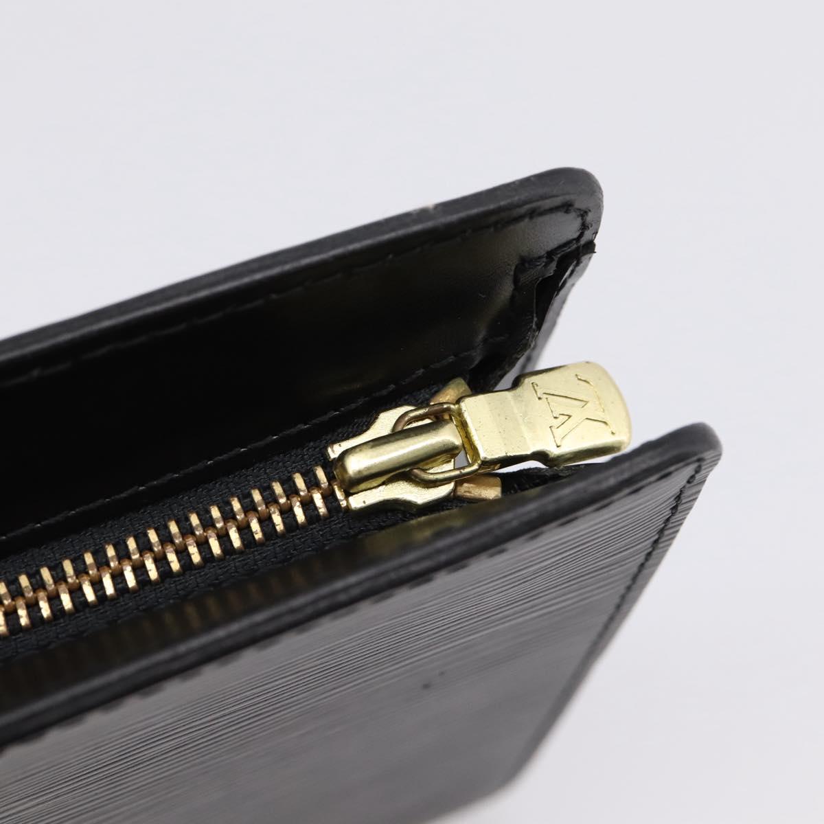 LOUIS VUITTON Epi Pochette Homme Clutch Bag Black M52522 LV Auth 203818A