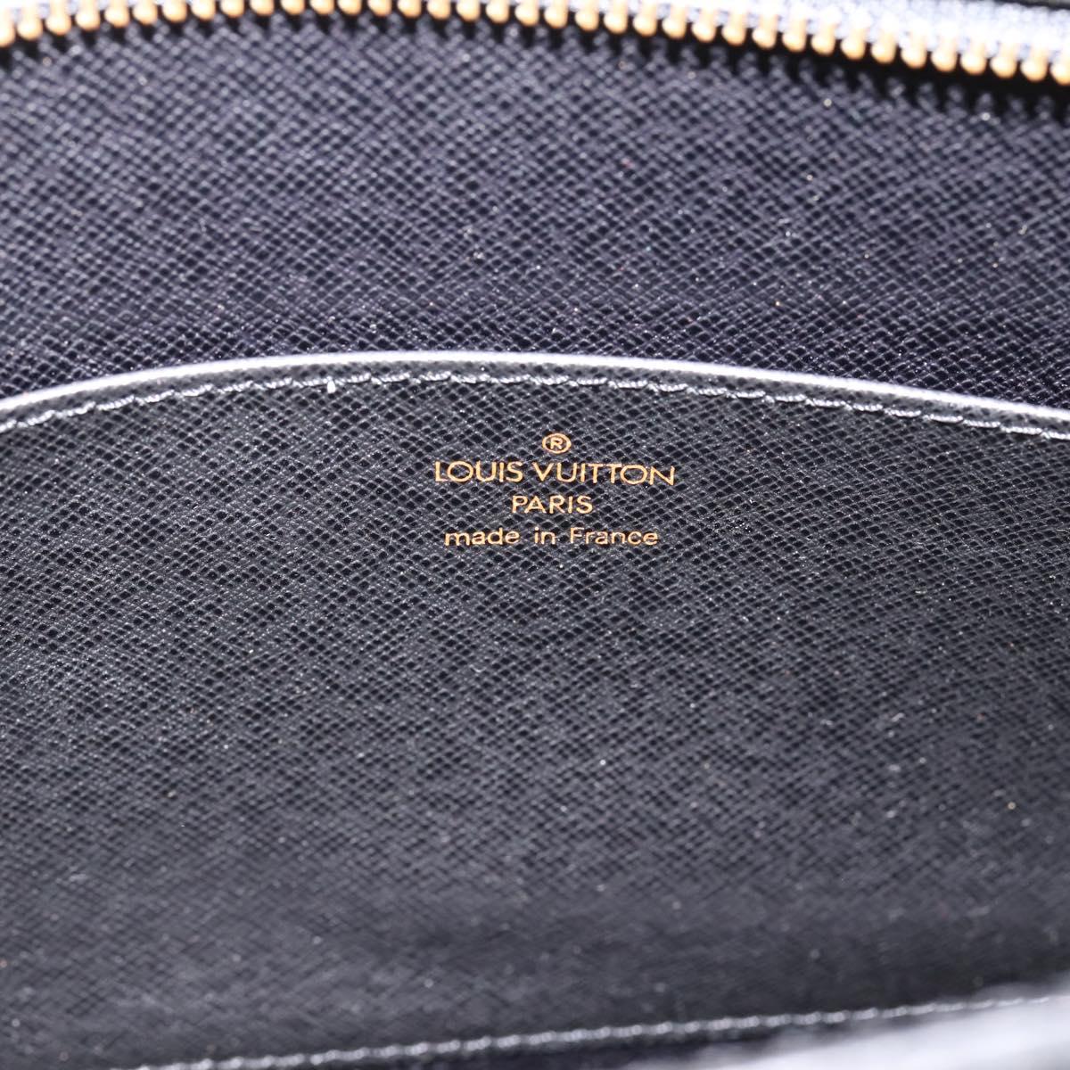 LOUIS VUITTON Epi Pochette Homme Clutch Bag Black M52522 LV Auth 203818A