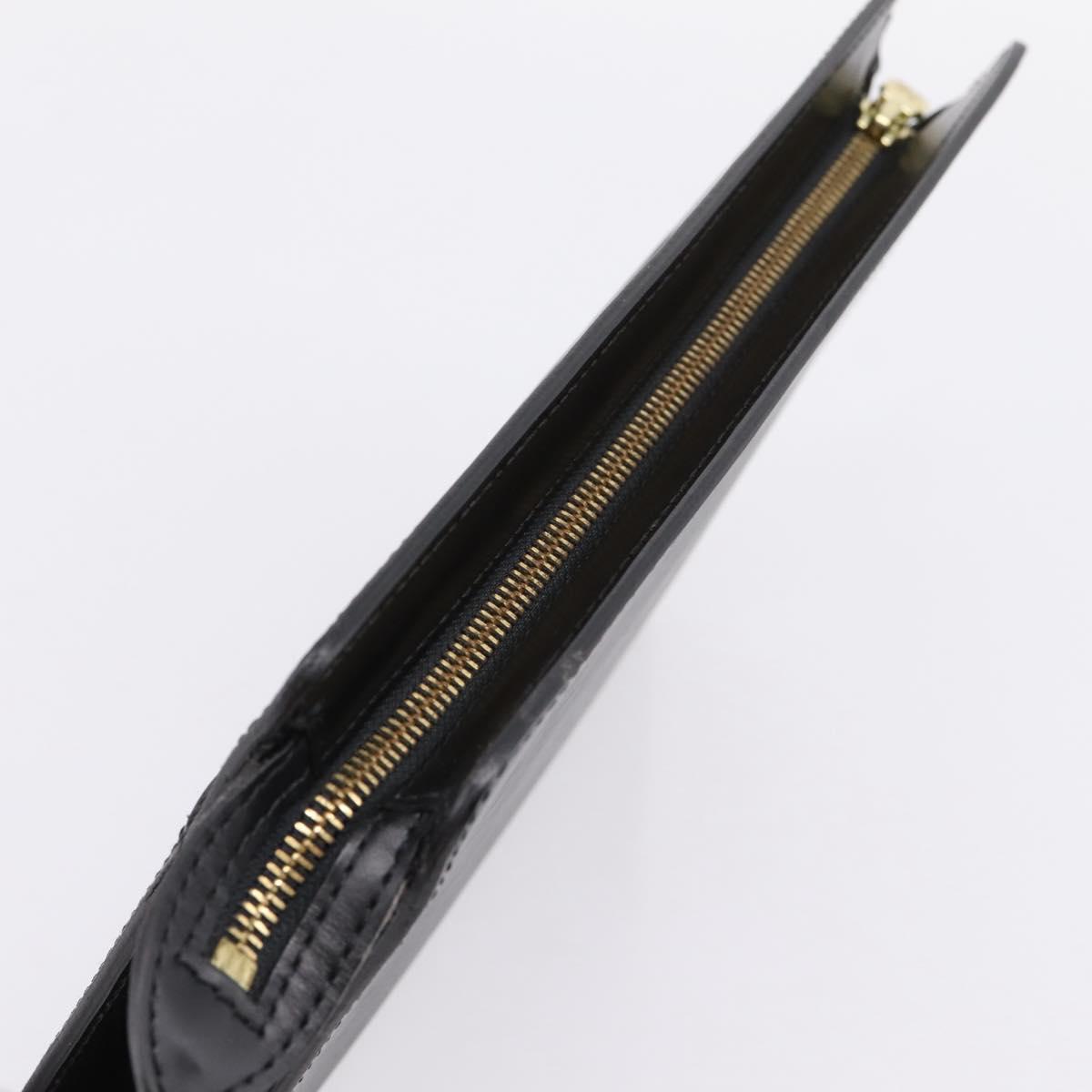 LOUIS VUITTON Epi Pochette Homme Clutch Bag Black M52522 LV Auth 203818A
