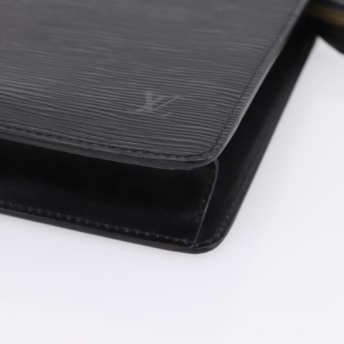 LOUIS VUITTON Epi Pochette Homme Clutch Bag Black M52522 LV Auth 203818A