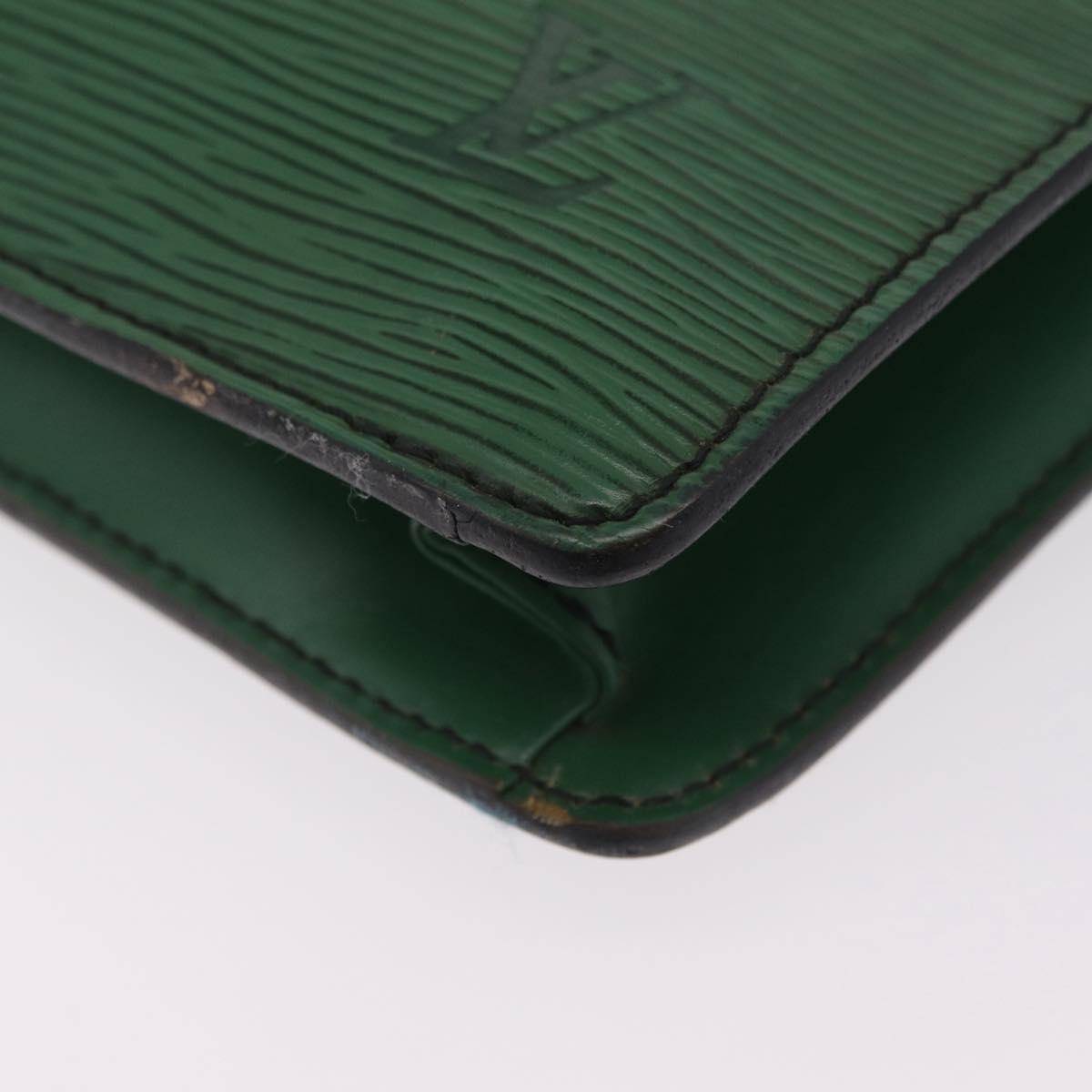 LOUIS VUITTON Epi Serviette Conseiller Briefcase Green M54424 LV Auth 203837