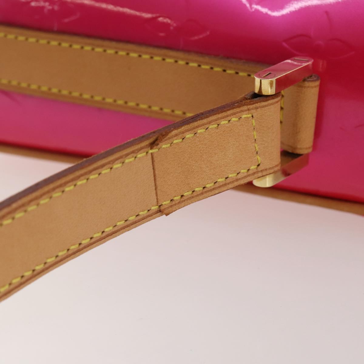 LOUIS VUITTON Monogram Vernis Sullivan Vertical Fuchsia Pink M91259 Auth 203839V