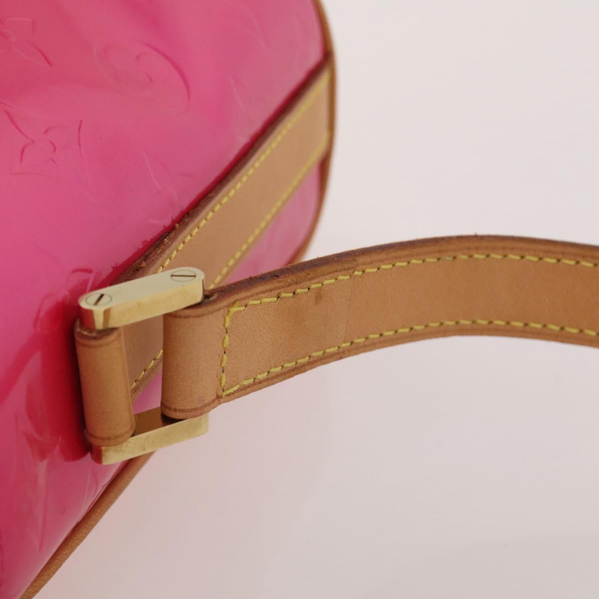 LOUIS VUITTON Monogram Vernis Sullivan Vertical Fuchsia Pink M91259 Auth 203839V