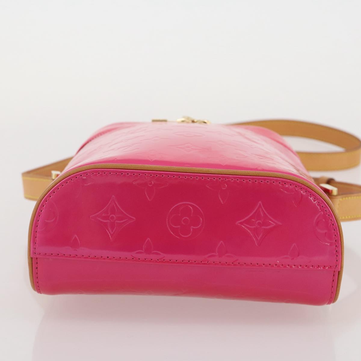 LOUIS VUITTON Monogram Vernis Sullivan Vertical Fuchsia Pink M91259 Auth 203839V