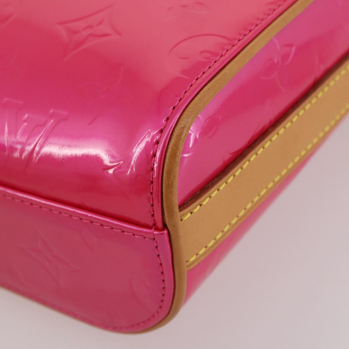 LOUIS VUITTON Monogram Vernis Sullivan Vertical Fuchsia Pink M91259 Auth 203839V