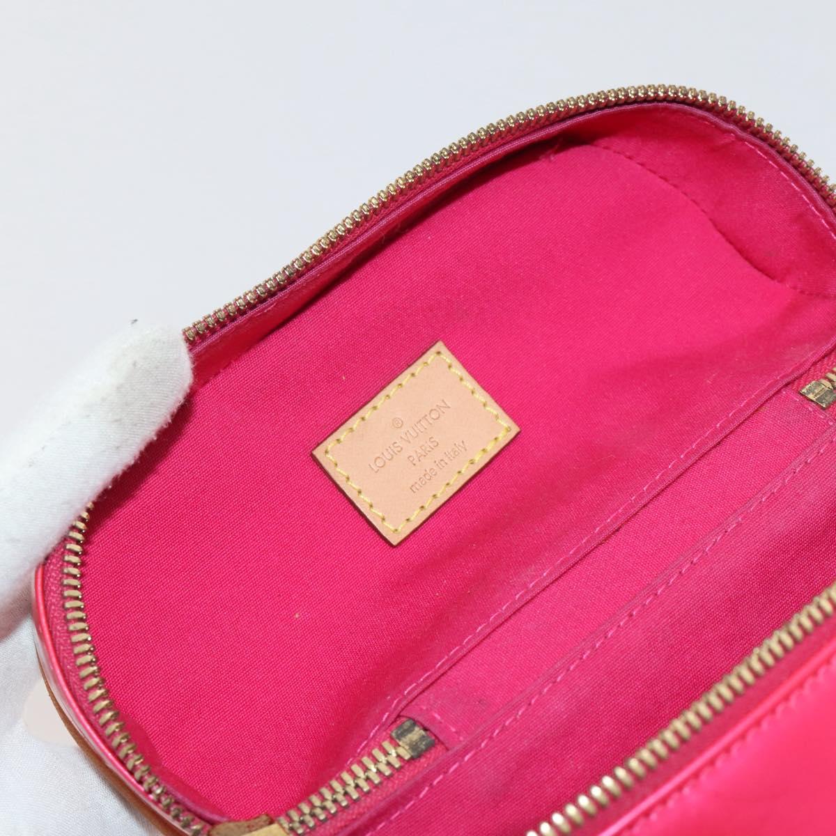 LOUIS VUITTON Monogram Vernis Sullivan Vertical Fuchsia Pink M91259 Auth 203839V
