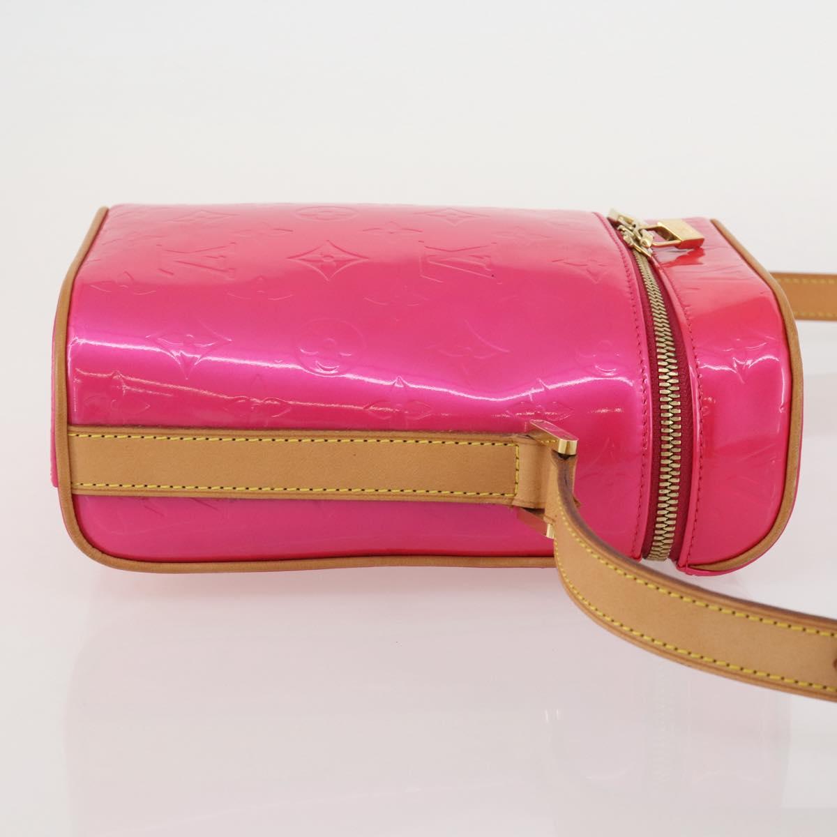LOUIS VUITTON Monogram Vernis Sullivan Vertical Fuchsia Pink M91259 Auth 203839V