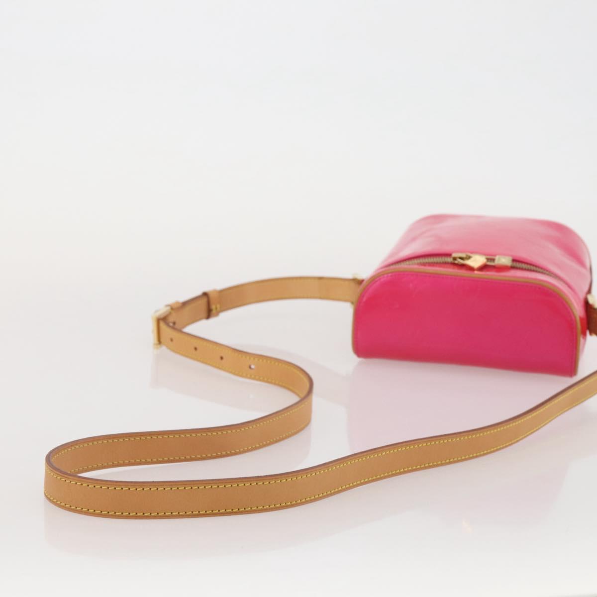 LOUIS VUITTON Monogram Vernis Sullivan Vertical Fuchsia Pink M91259 Auth 203839V