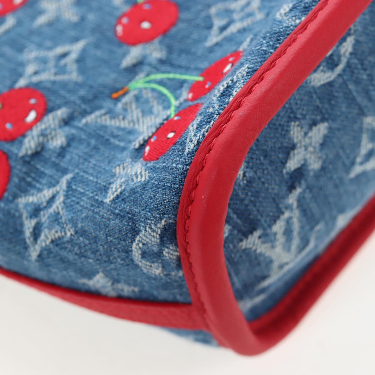 LOUIS VUITTON Monogram denim Neverful Inside Out Bag Blue M14997 Auth 203843SM