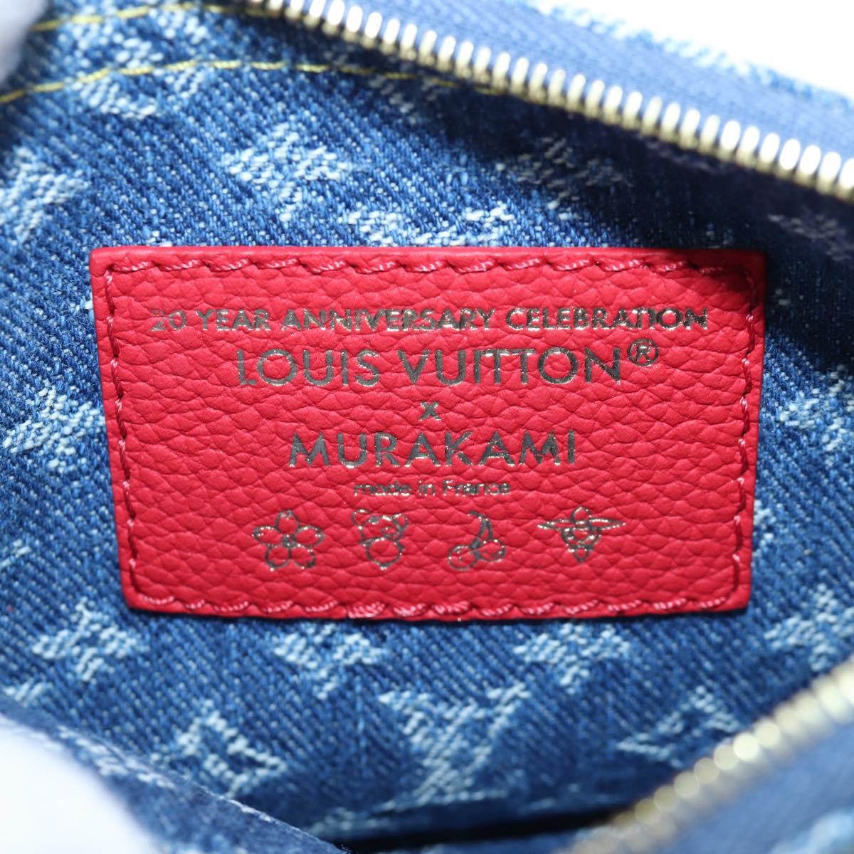 LOUIS VUITTON Monogram denim Neverful Inside Out Bag Blue M14997 Auth 203843SM