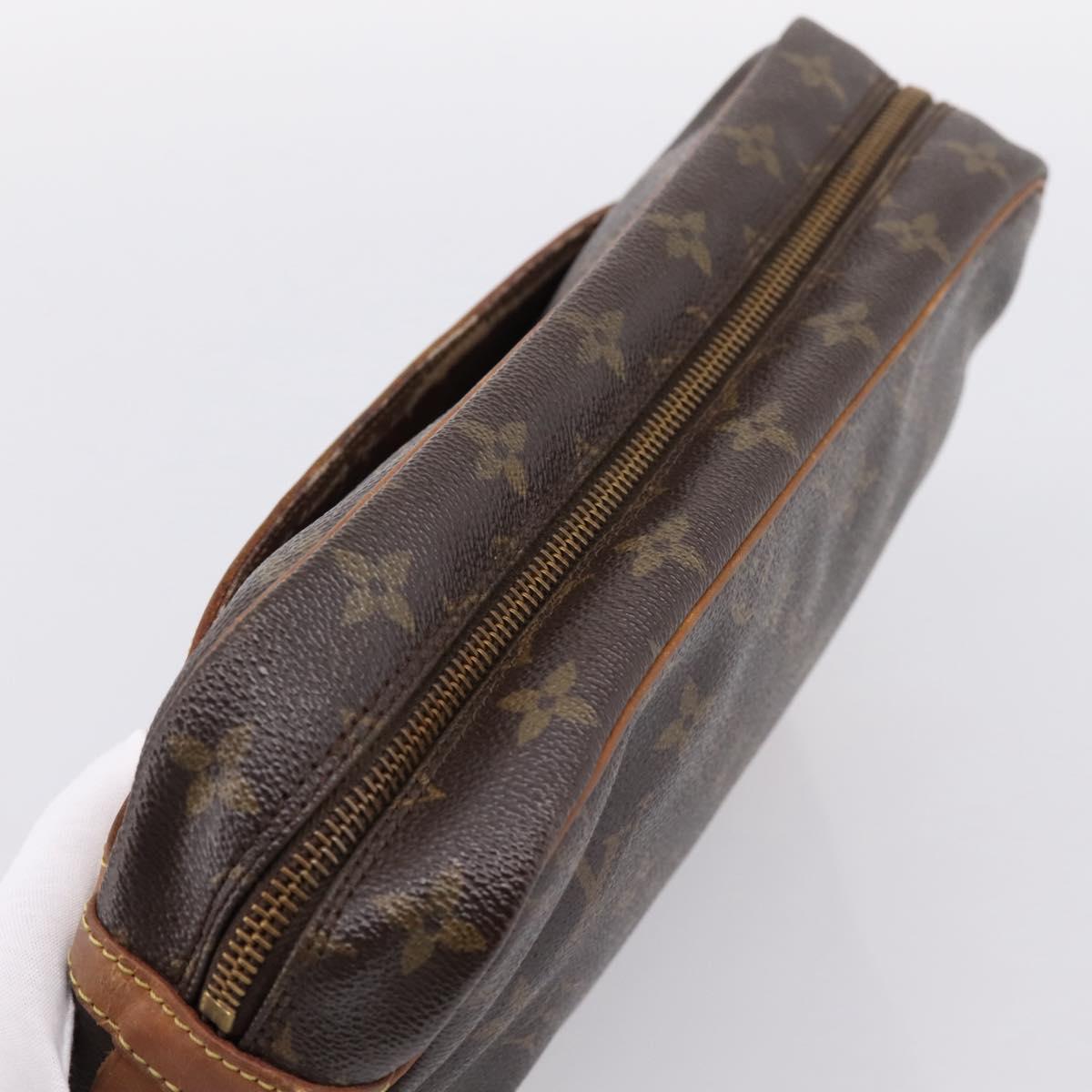 LOUIS VUITTON Monogram Compiegne 28 Clutch Bag M51845 LV Auth 203850