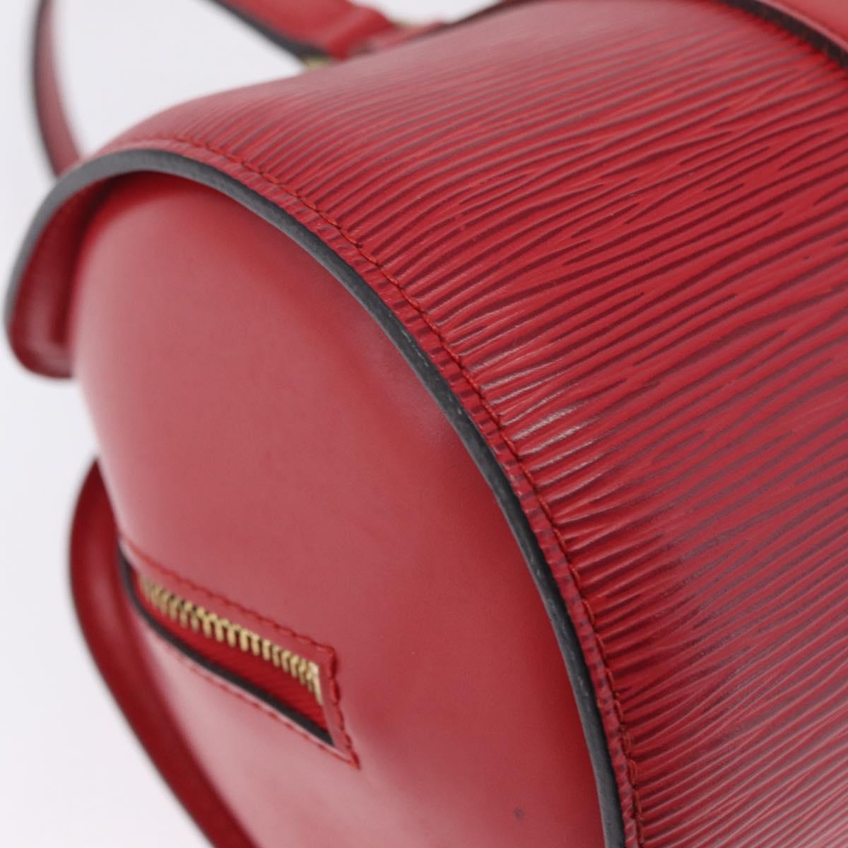 LOUIS VUITTON Epi Soufflot Hand Bag Red M52227 LV Auth 203851V