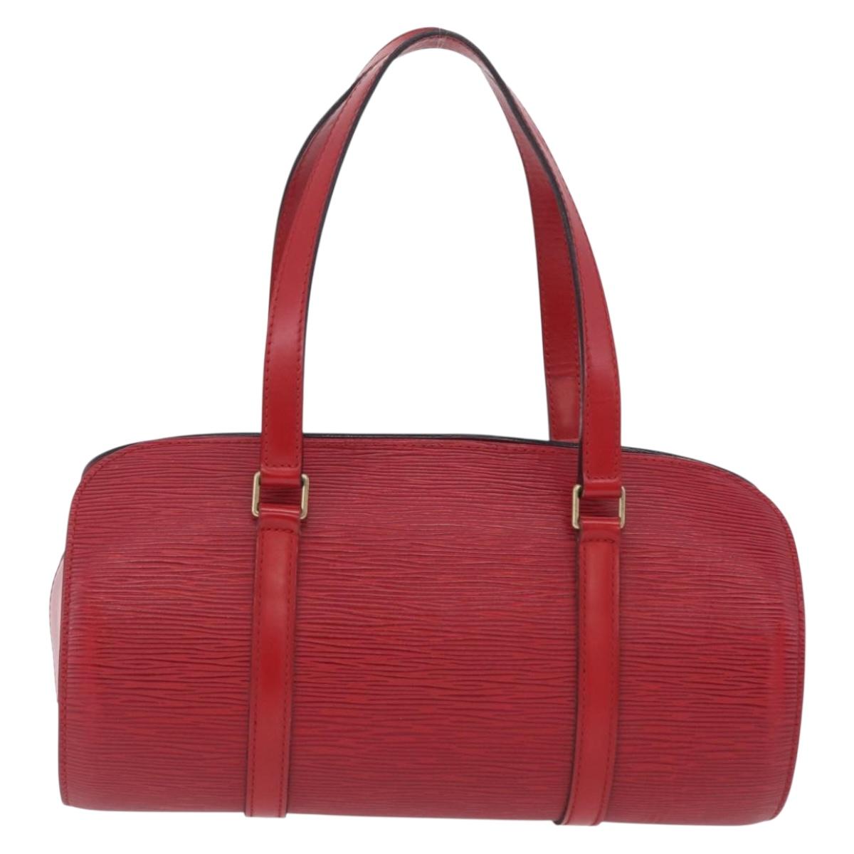 LOUIS VUITTON Epi Soufflot Hand Bag Red M52227 LV Auth 203851V