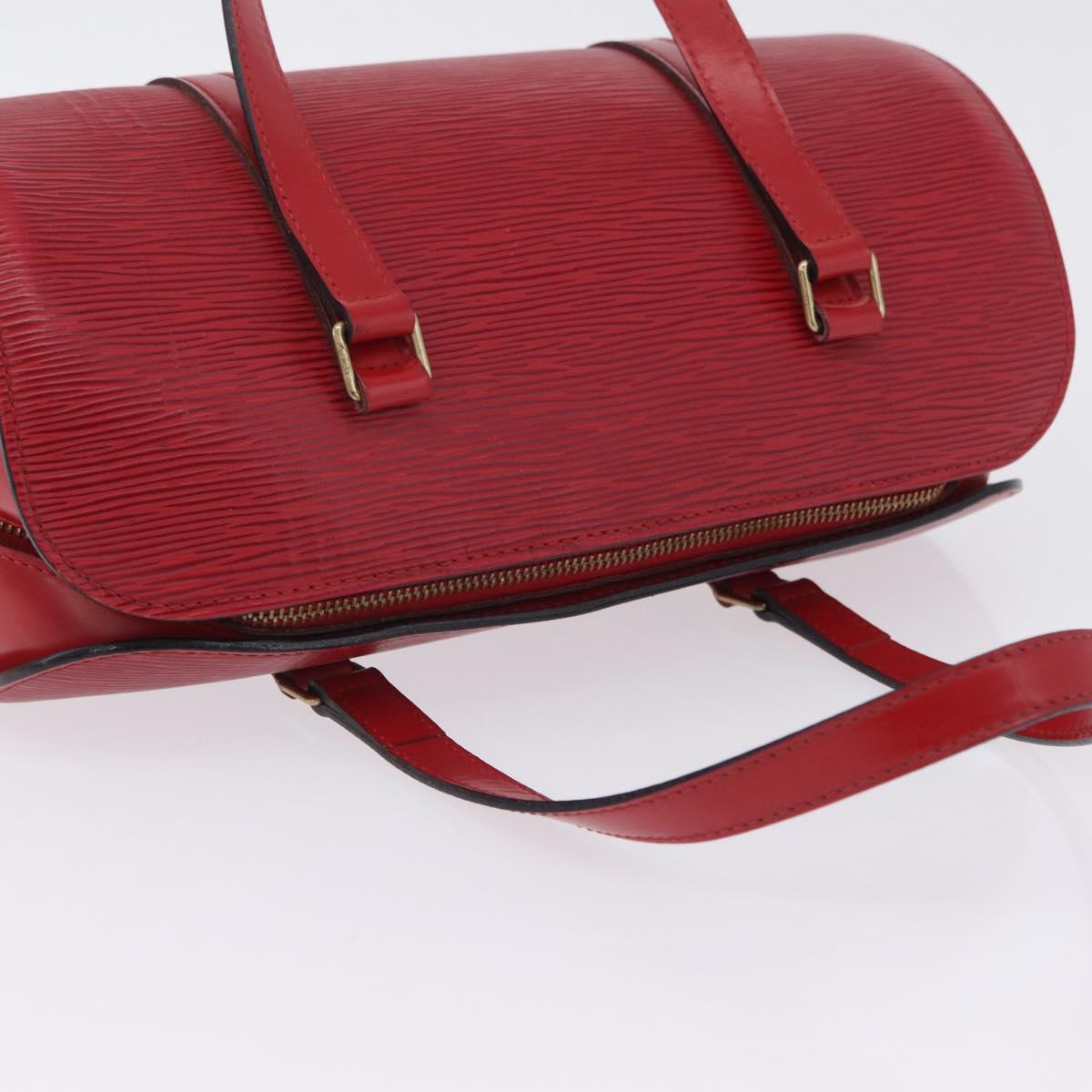 LOUIS VUITTON Epi Soufflot Hand Bag Red M52227 LV Auth 203851V