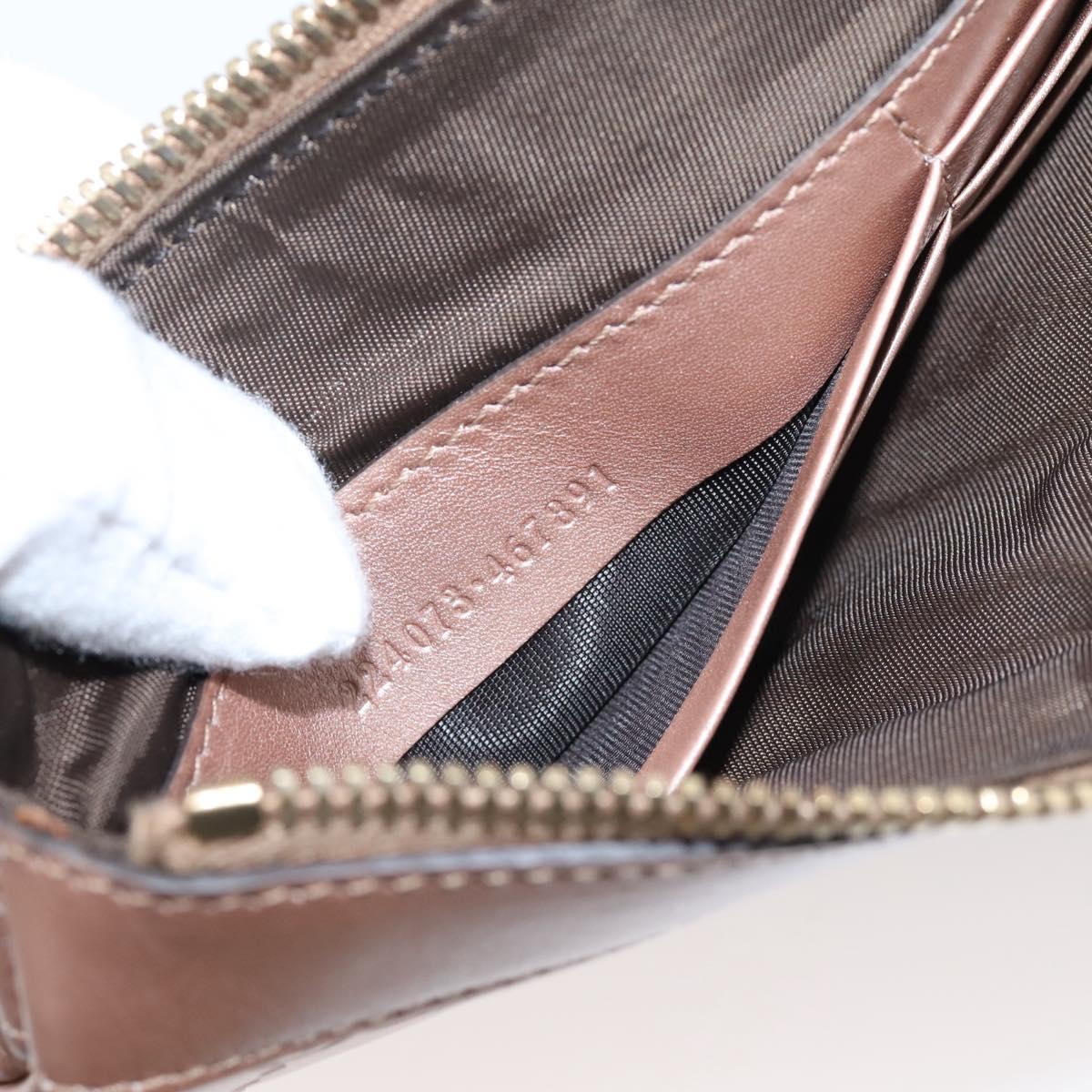 GUCCI GuccissimaGG Pouch Leather Pink Gold Tone 224073 Auth 203852A