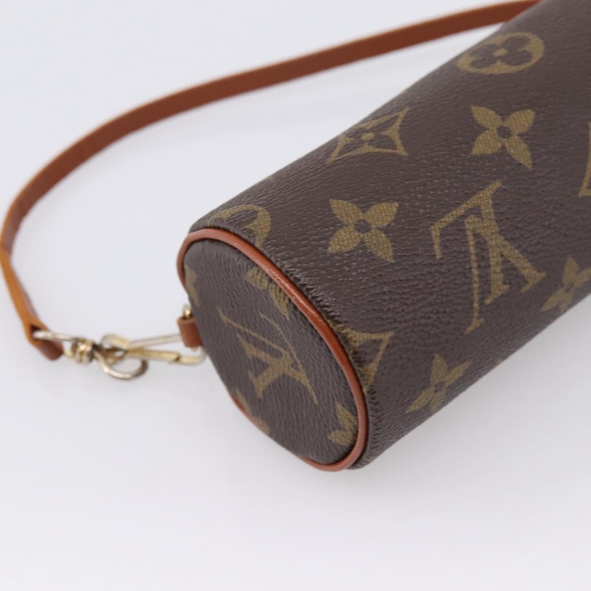 LOUIS VUITTON Monogram Papillon Pouch LV Auth 203854
