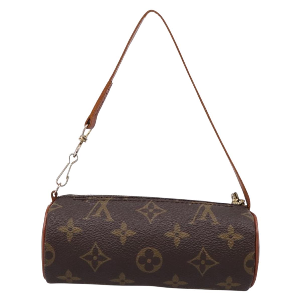LOUIS VUITTON Monogram Papillon Pouch LV Auth 203854