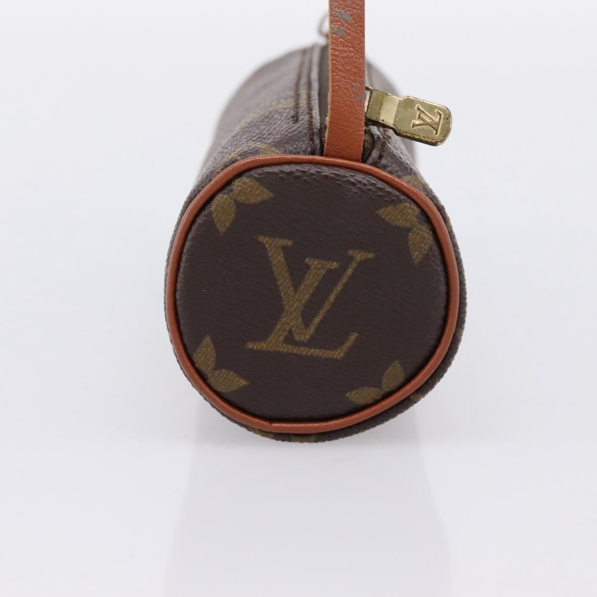 LOUIS VUITTON Monogram Papillon Pouch LV Auth 203854