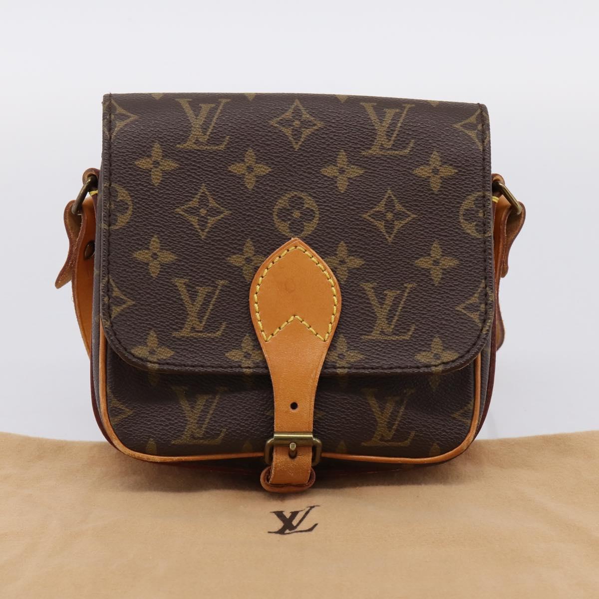 LOUIS VUITTON Monogram Cartouchiere PM Shoulder Bag M51254 LV Auth 203857