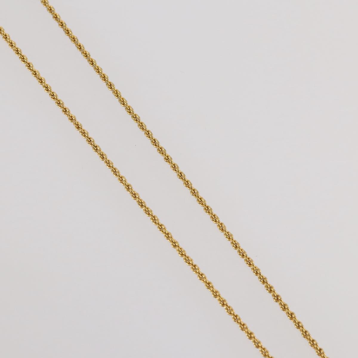 Christian Dior Necklace metal Gold Tone Auth 203858