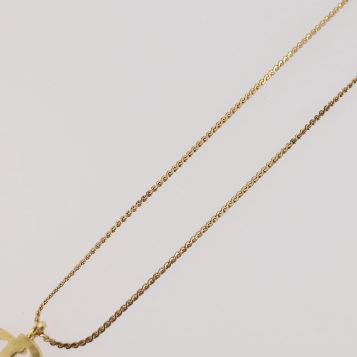 Christian Dior Necklace metal Gold Tone Auth 203859
