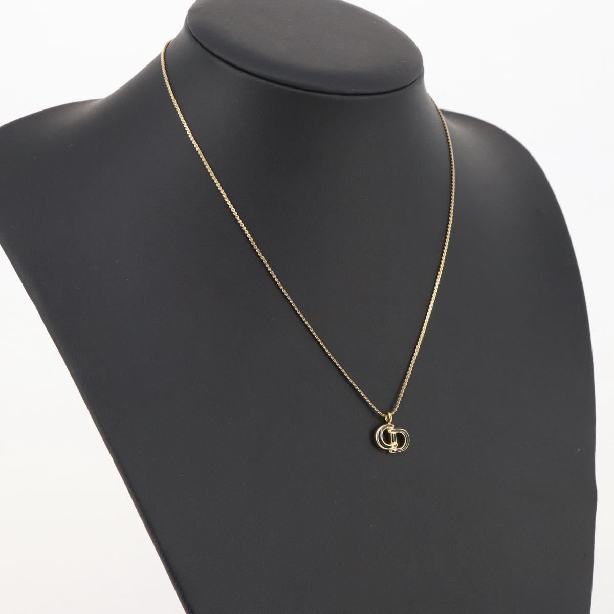 Christian Dior Necklace metal Gold Tone Auth 203859