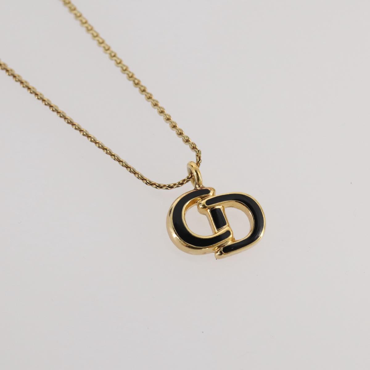 Christian Dior Necklace metal Gold Tone Auth 203859
