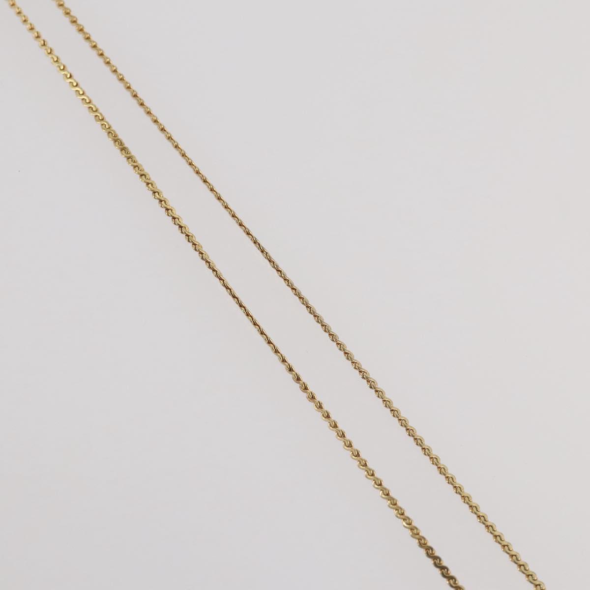 Christian Dior Necklace metal Gold Tone Auth 203859