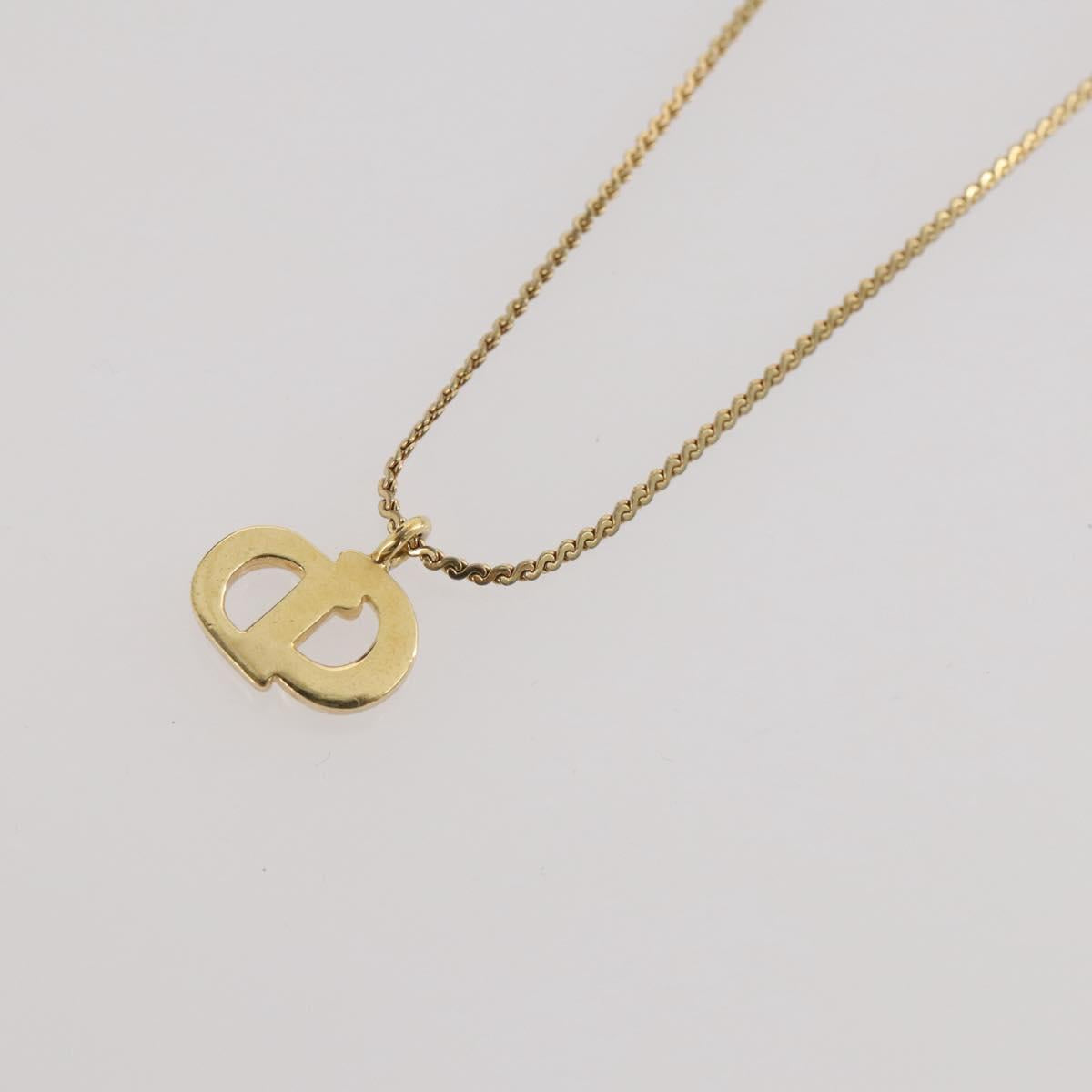 Christian Dior Necklace metal Gold Tone Auth 203859