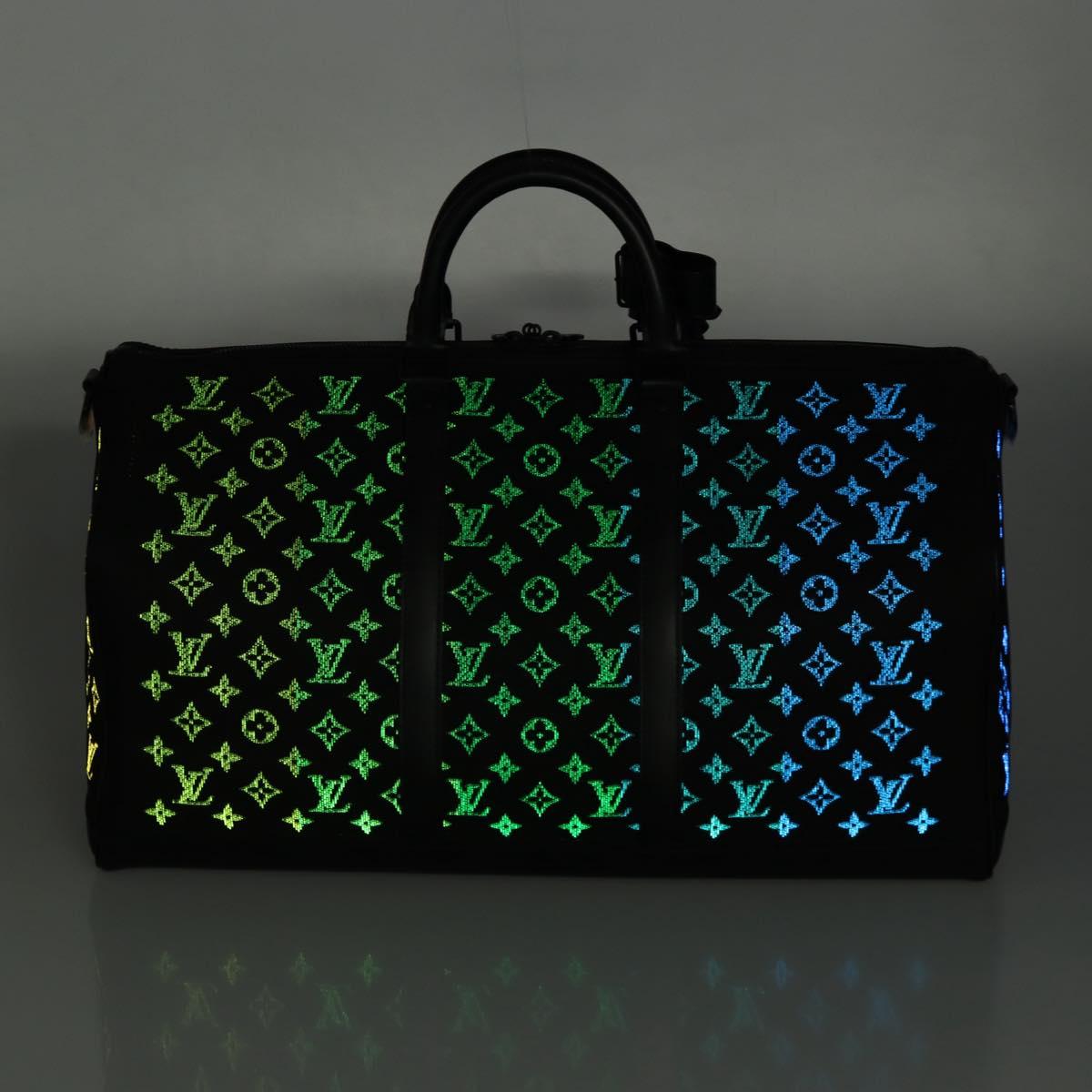 LOUIS VUITTON Monogram light Up Keepall Bandouliere 50 M44770 Auth 203862SM