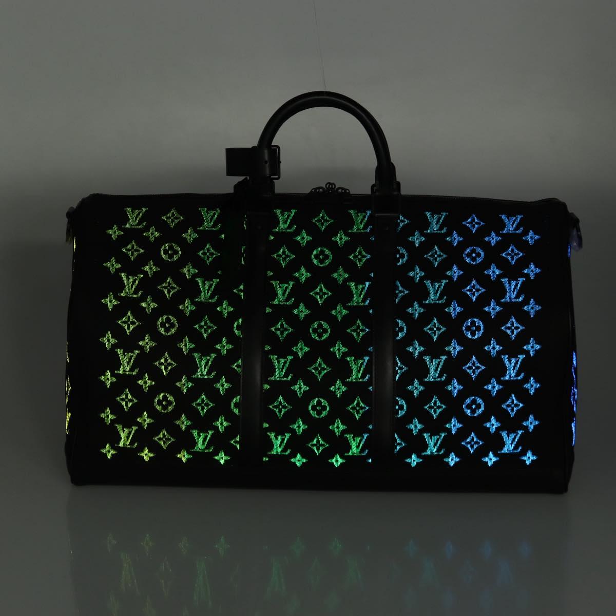 LOUIS VUITTON Monogram light Up Keepall Bandouliere 50 M44770 Auth 203862SM
