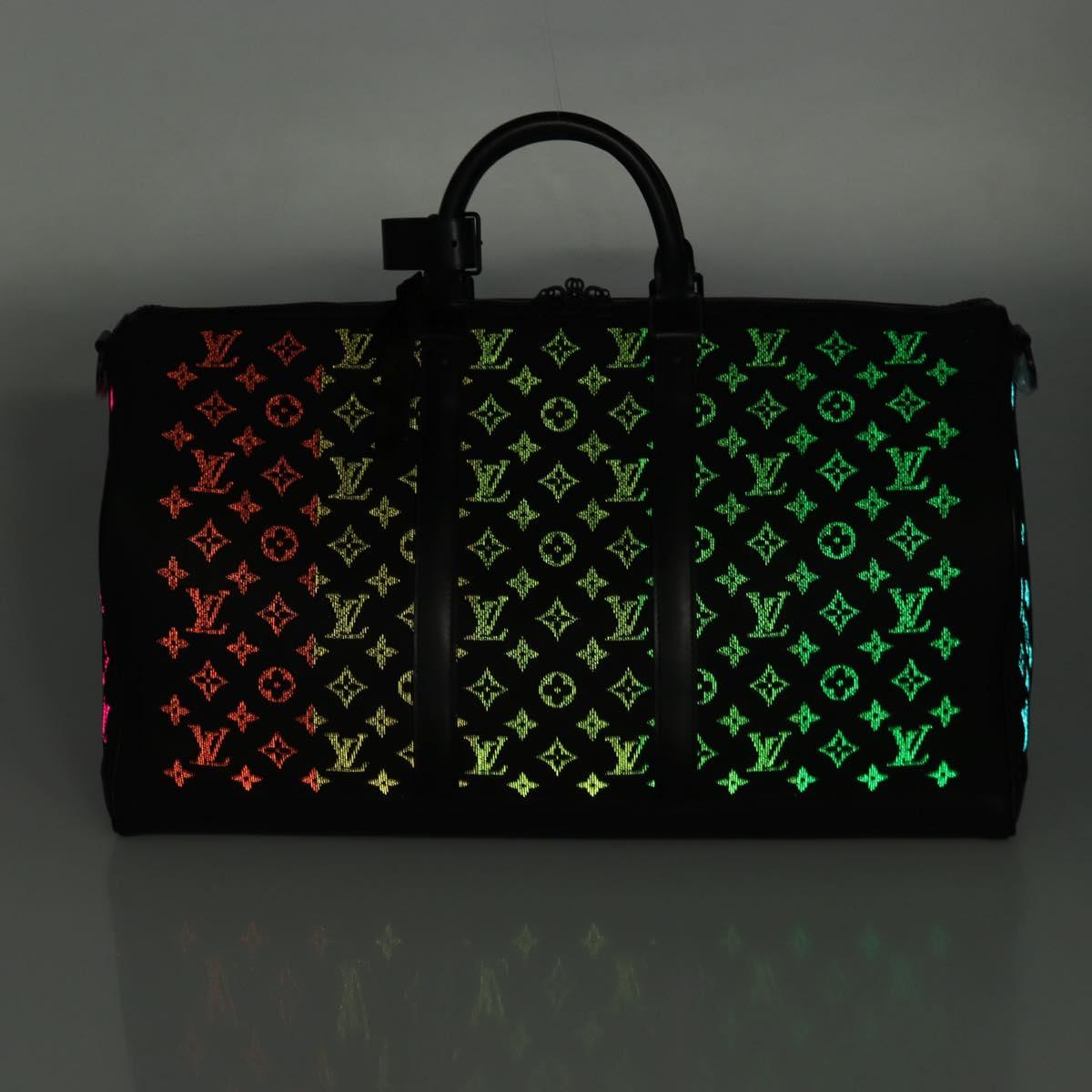 LOUIS VUITTON Monogram light Up Keepall Bandouliere 50 M44770 Auth 203862SM