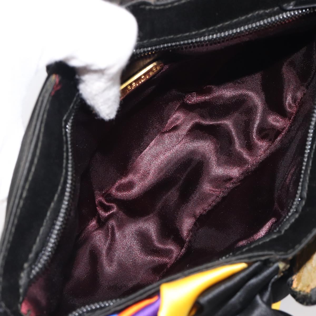 FENDI Shoulder Bag Satin Multicolor Auth 203876A