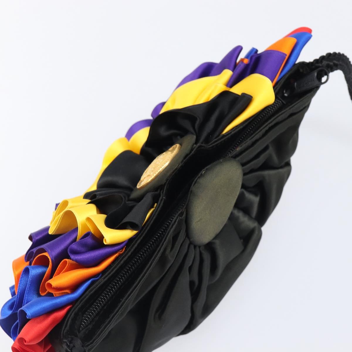 FENDI Shoulder Bag Satin Multicolor Auth 203876A
