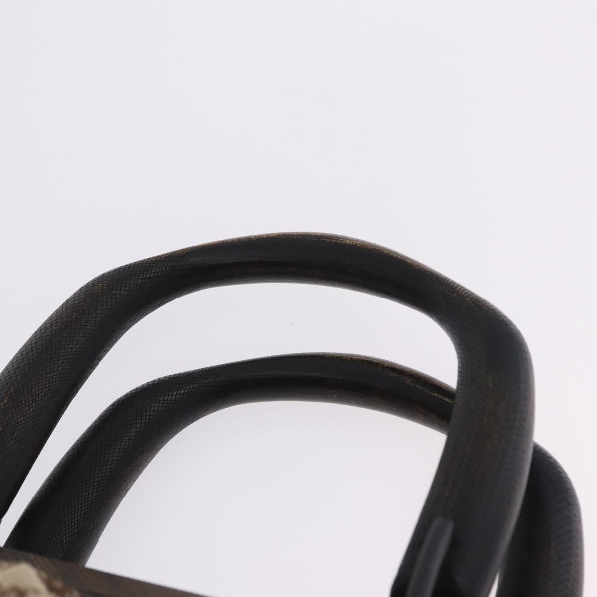 GUCCI GG Canvas Wood Handle Hand Bag Beige 112683 Auth 203883V