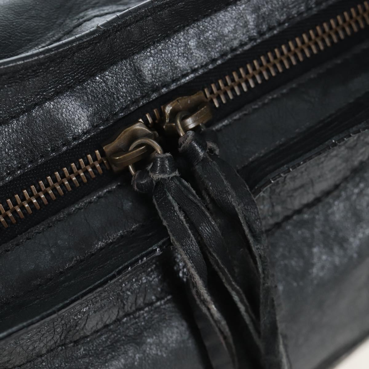 BALENCIAGA The City Hand Bag Leather Black 115748 Auth 203891SAM