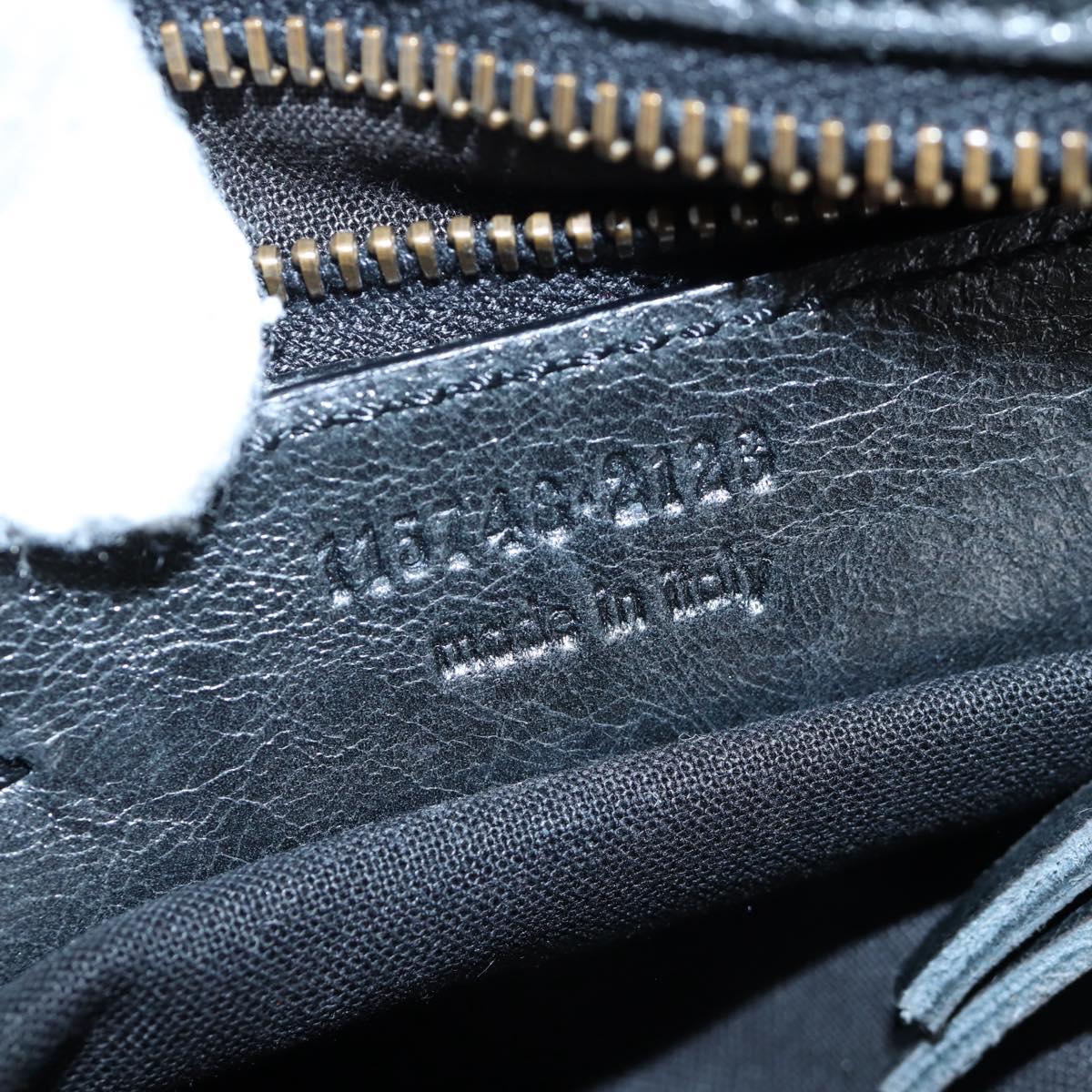 BALENCIAGA The City Hand Bag Leather Black 115748 Auth 203891SAM
