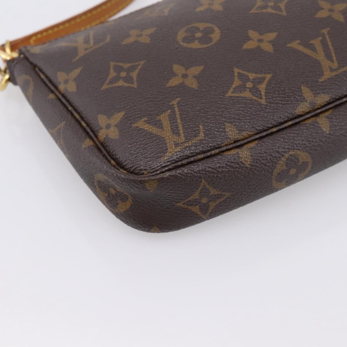 LOUIS VUITTON Monogram Pochette Accessoires Pouch M82766 LV Auth 203898V