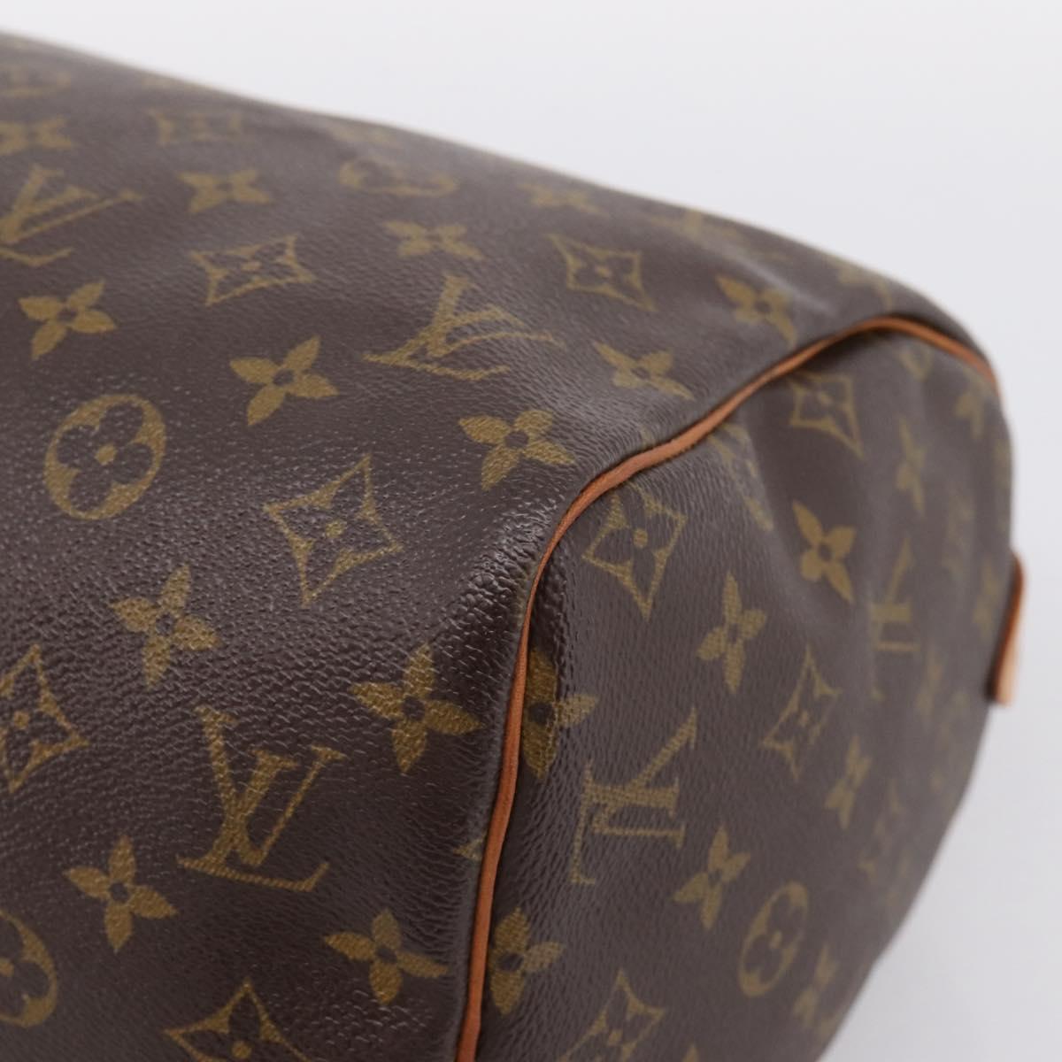 LOUIS VUITTON Monogram Speedy 30 Hand Bag M41526 LV Auth 203899V