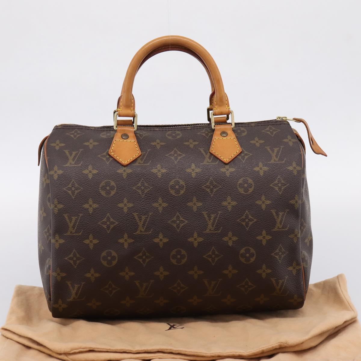 LOUIS VUITTON Monogram Speedy 30 Hand Bag M41526 LV Auth 203899V
