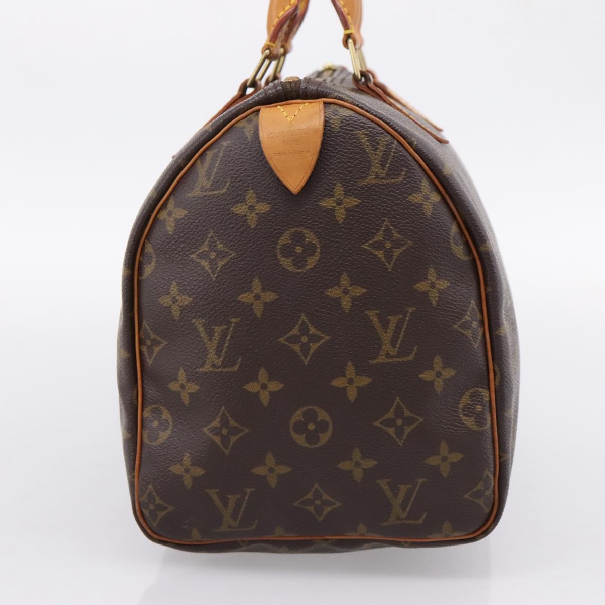 LOUIS VUITTON Monogram Speedy 30 Hand Bag M41526 LV Auth 203899V