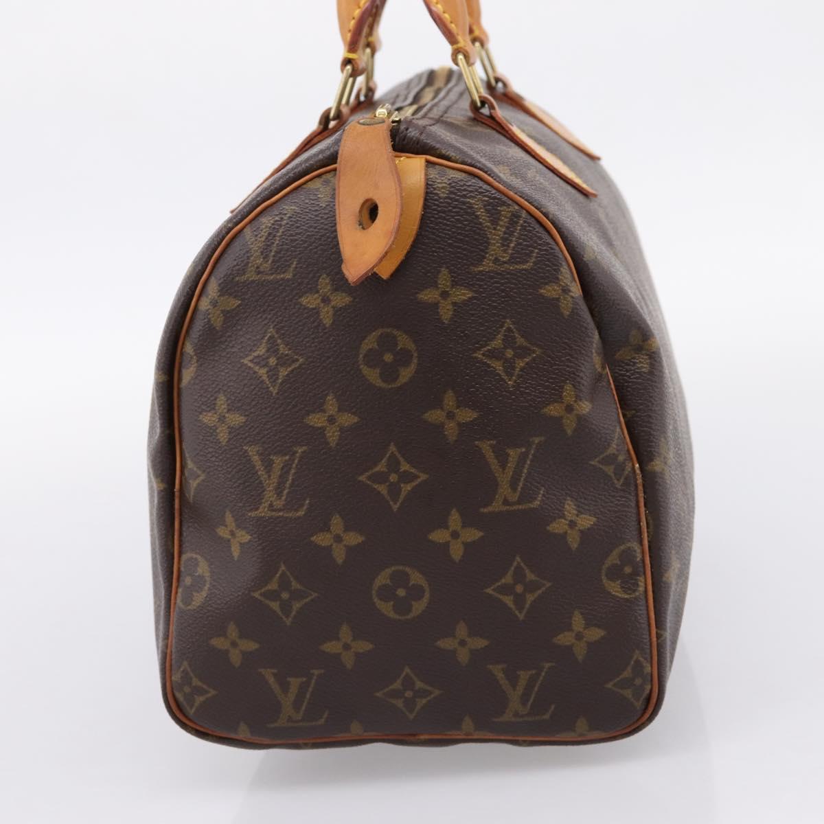 LOUIS VUITTON Monogram Speedy 30 Hand Bag M41526 LV Auth 203899V