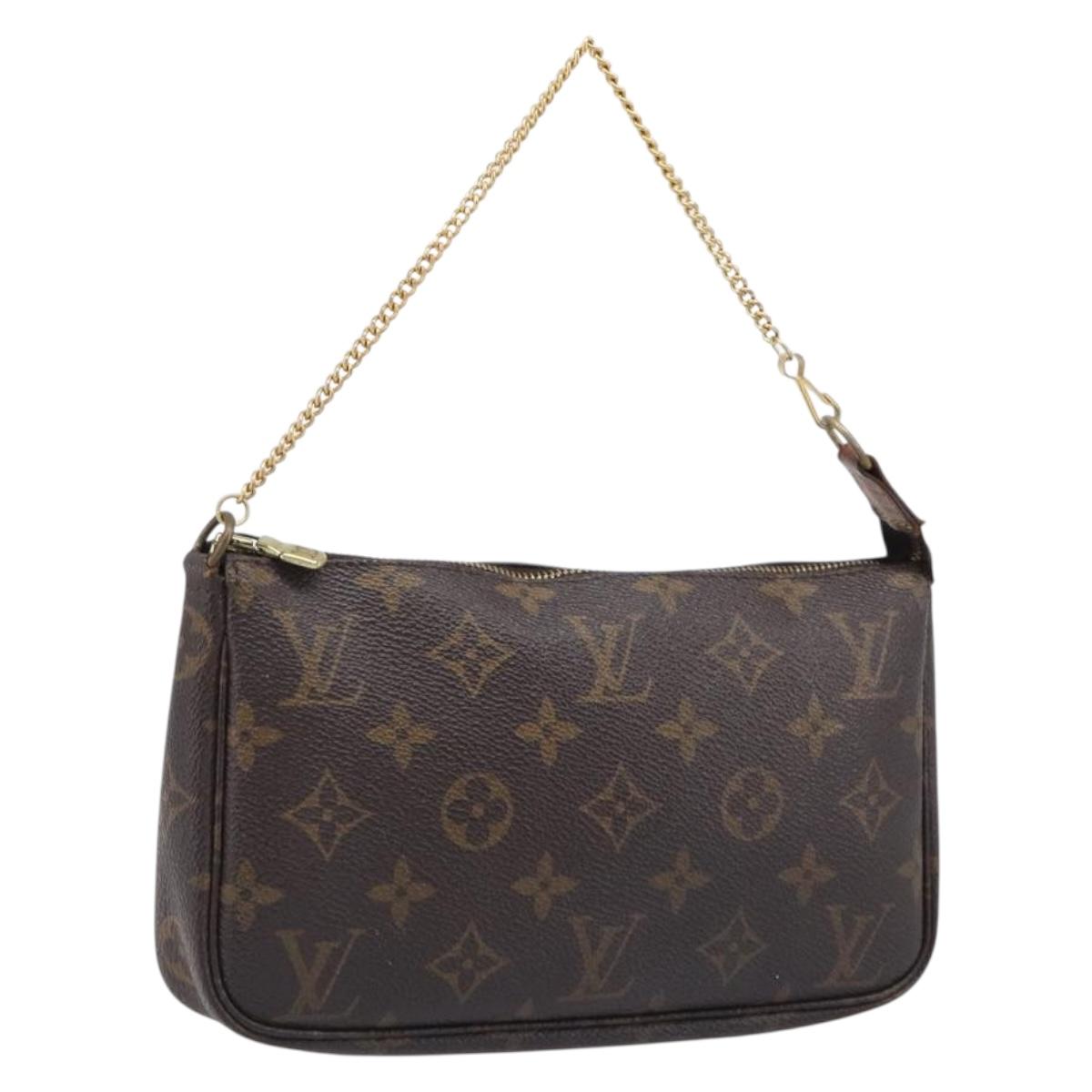 LOUIS VUITTON Monogram Pochette Accessoires Pouch M51980 LV Auth 203901